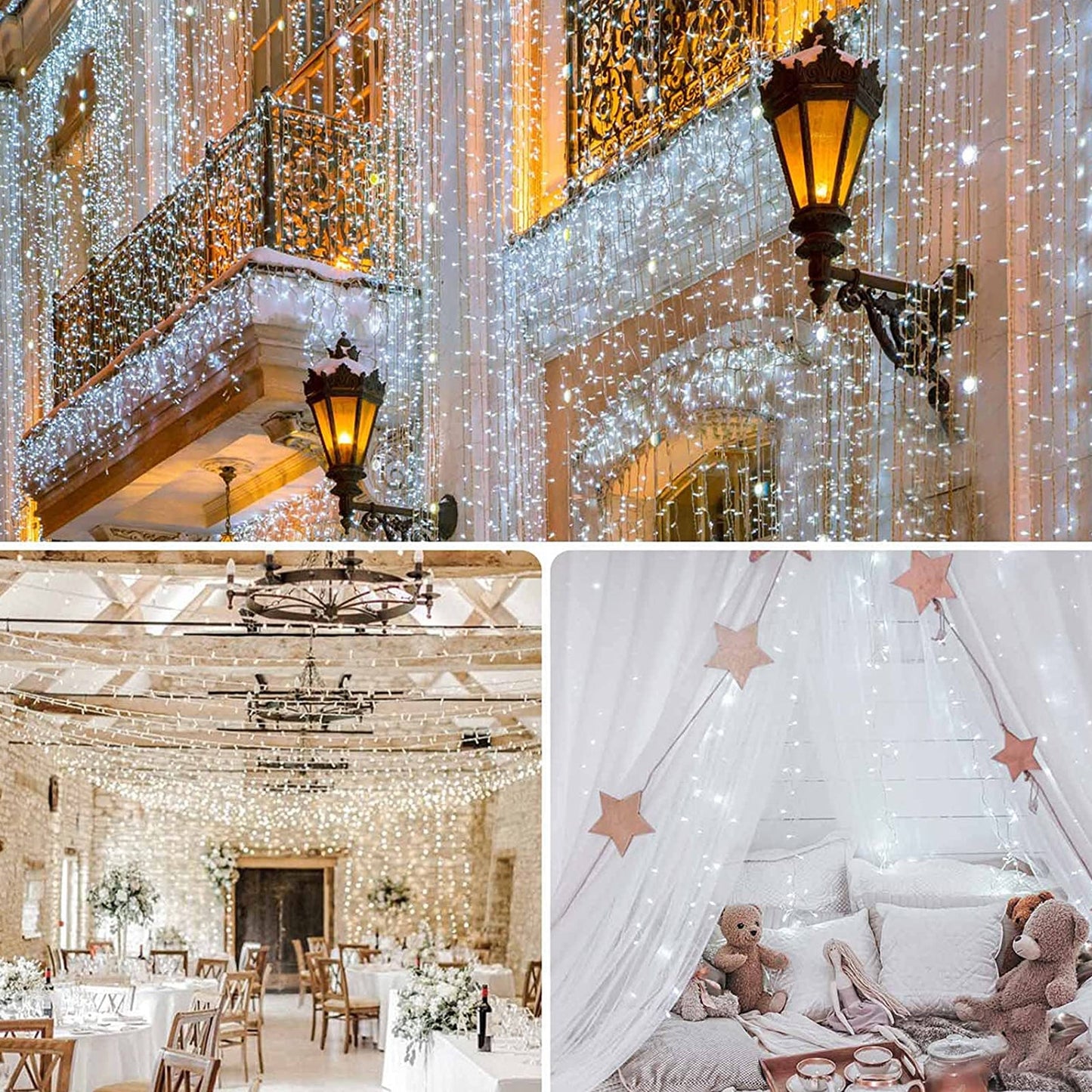 Christmas Lights Outdoor Decorations 100 LED 33Ft 8 Modes