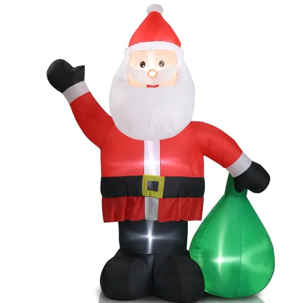 6 FT Lighted Christmas Inflatable Decoration, Inflatable Santa Claus