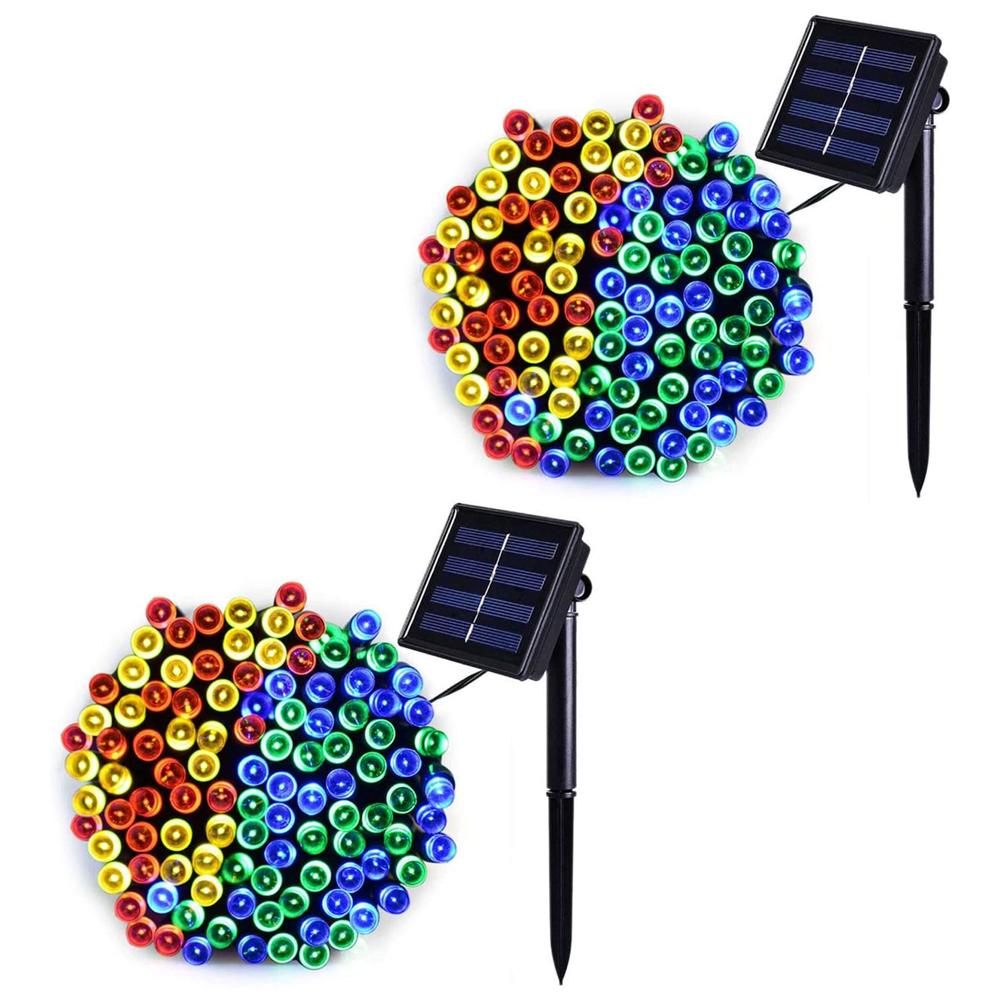 200LED Solar Strings 72ft 8 Modes Waterproof Solar Christmas Lights
