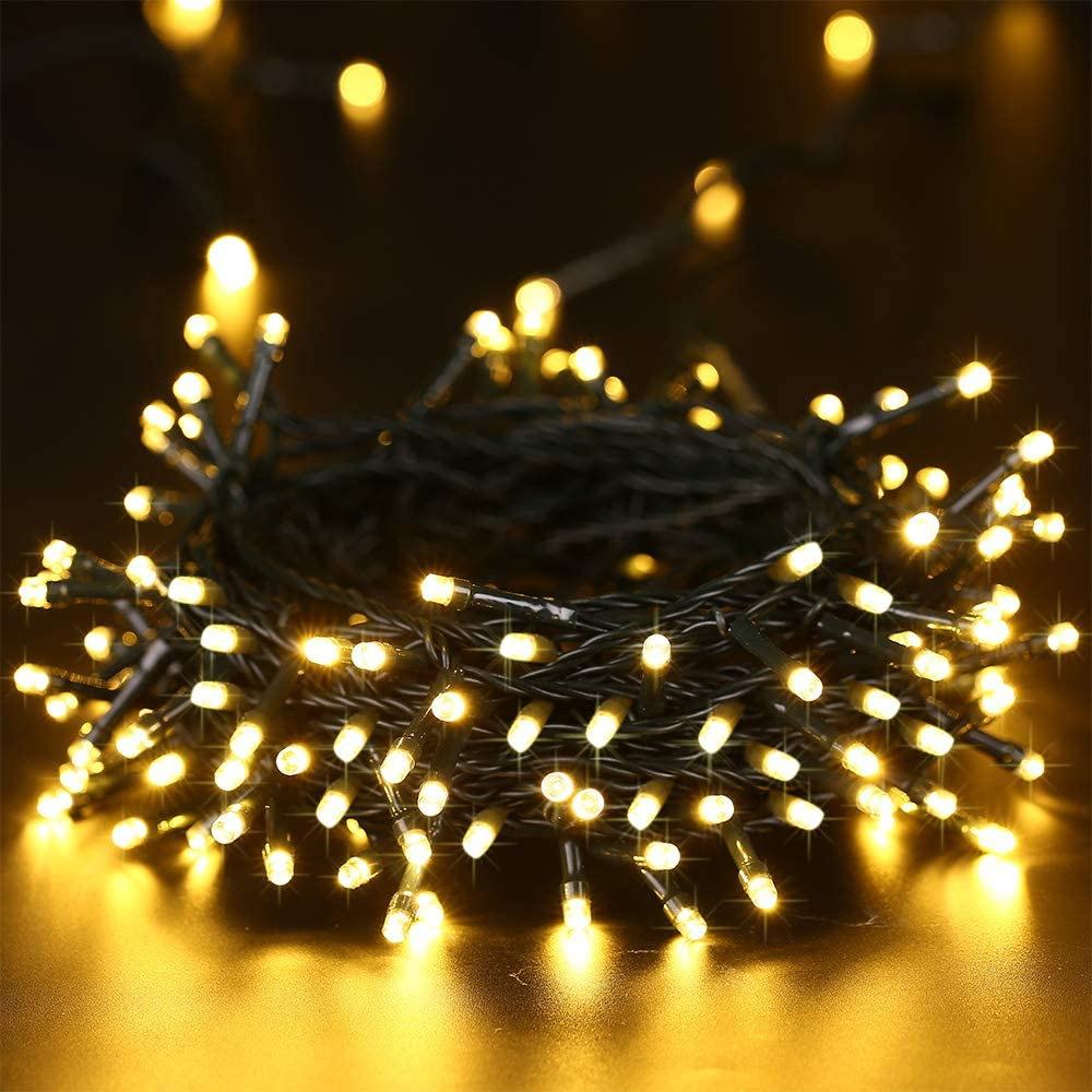 200LED Solar Strings 72ft 8 Modes Waterproof Solar Christmas Lights
