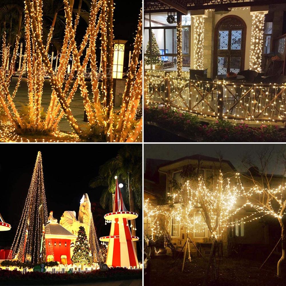 200LED Solar Strings 72ft 8 Modes Waterproof Solar Christmas Lights