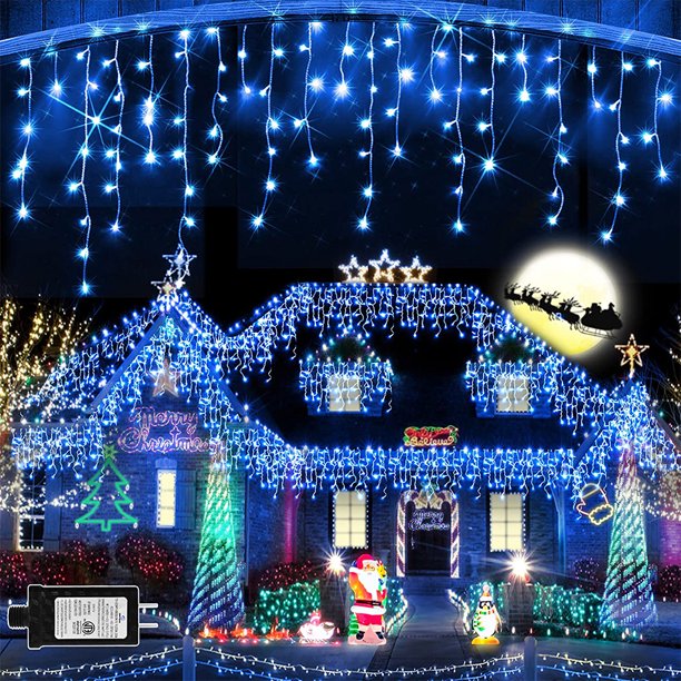 Christmas Lights Outdoor Decorations 100 LED 33Ft 8 Modes