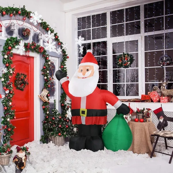 6 FT Lighted Christmas Inflatable Decoration, Inflatable Santa Claus
