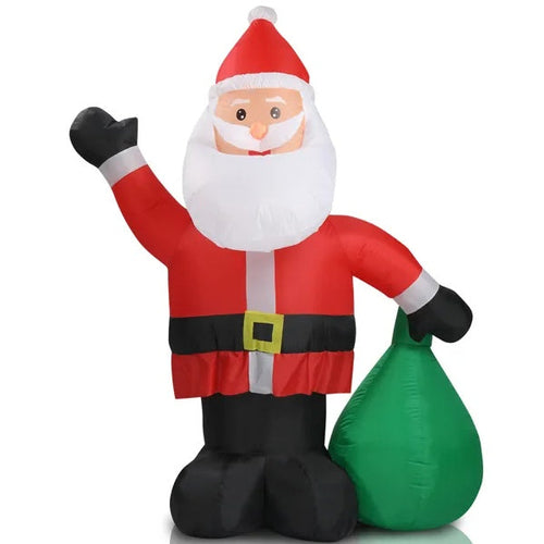 6 FT Lighted Christmas Inflatable Decoration, Inflatable Santa Claus